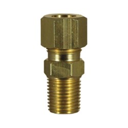 Brass Copper Compression Male Connector 10C X 15Mi