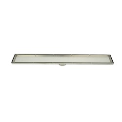 SS Tile Insert Channel W/ 80mm Outlet 900mm