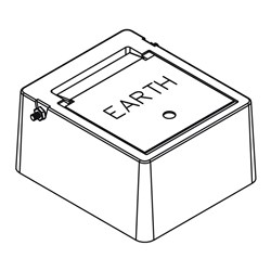 Concrete Earth Box 1 Complete With Galvanised Lid