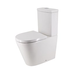 Bassini Rimless Wall Faced Easy Height Back Entry Suite Standard Soft Close Seat HARMONY11400