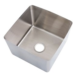 Stainless Steel Hand Fabricated Sink Bowls 350W x 300D x 300H x 1.2MM 90mm Outlet 27.5L Bowl HF13