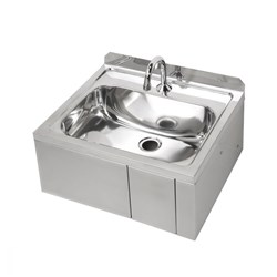 Stainless Steel Knee Operated Timeflow Wall Basin With Brackets AB-KNEEHB-TF