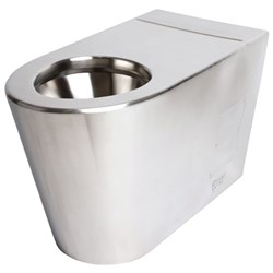 Stainless Steel Disabled Wall Face P Trap Toilet Pan