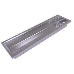 Simcraft Stainless Steel Practical Trough 1200mm With Brackets PRT.1200