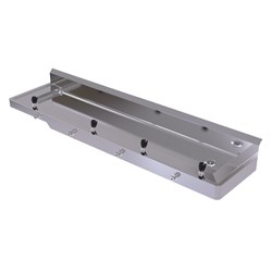 Simcraft Pre-plumbed Universal Drinking Trough 2000mm With 3 Bubblers And Brackets UDT.2000.WB.TAP003