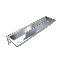 Britex Stainless Steel Inset Art Trough 900mm 1 Taphole TP8-IW-90