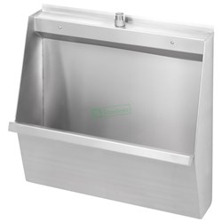 Stainless Steel Wall Hung Urinal Top Inlet Include Kit 900mm