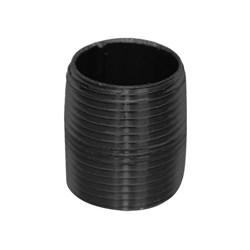 Black Steel Nipple Hex 15mm BSP