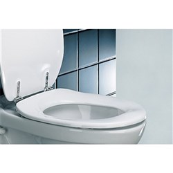 Dania Pressalit Double Flap Care Toilet Seat White EP-R37000B84