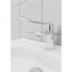 Enware Oras Safira Care Basin Mixer With Red And Blue Indicator SAF606-RB