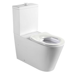 Seima Modia Care 800 Wall Face Toilet Suite With Single Flap Seat White 191857