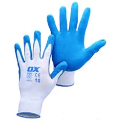Pack 5 Polyester Lined Nitrile Gloves S484610