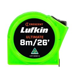 Lufkin Hi-Viz Tape 19mm x 8 Metre UW138SI12