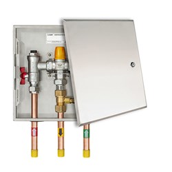 Thermostatic Mix Valve 20X15 In SS Recess Box